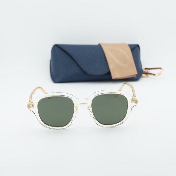 Loewe LW40163I 57N Square Sunglasses – Transparent Yellow\\Green main image 6